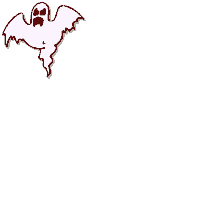 Gif fantasma divertente di Halloween