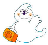 Gif fantasma divertente di Halloween