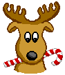 Gif Renna di Natale