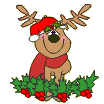 Gif Renna di Natale