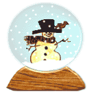 Gif di Natale: pupazzi di neve
